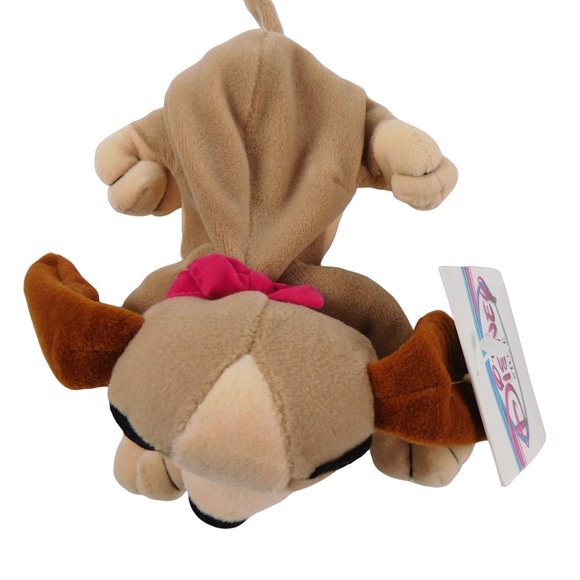 Disney Store Lady & the Tramp Mini Bean Bag Plush W/ Tags Beanie Set - Picture 3 of 6